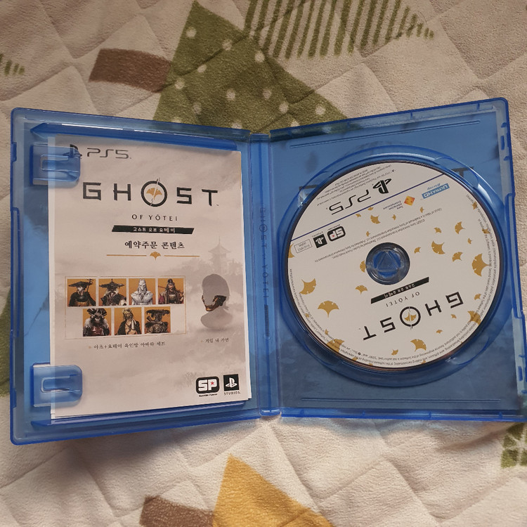 ps5 고스트 오브 요테이 예약주문 콘텐츠 미 사용--1