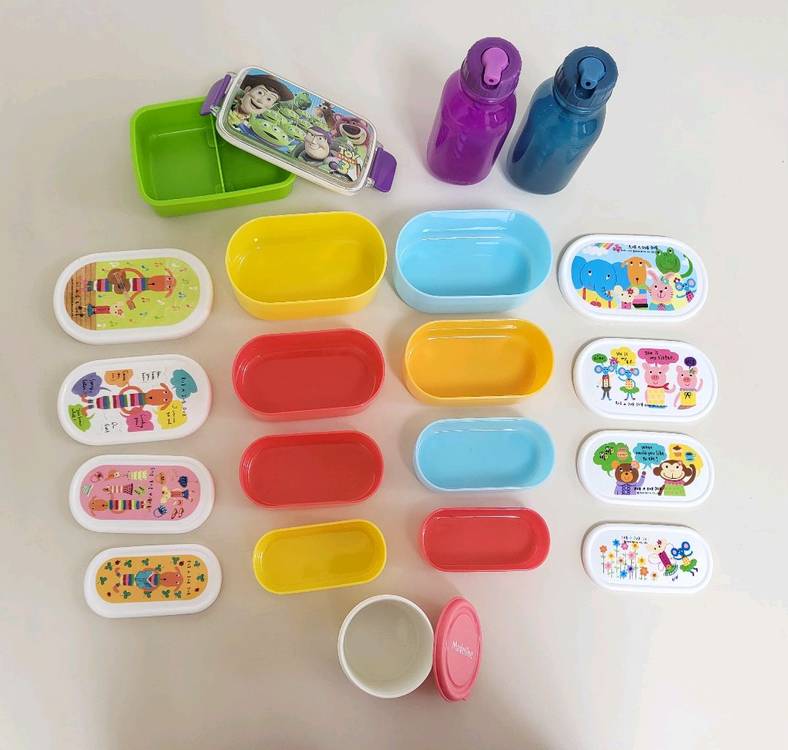 일제 피크닉 도시락 +일제소스통 +알라딘 물통 2개 일괄--4