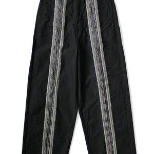 캐피탈 12온즈 애로우 패턴 자카드 데님 포트 배기 팬츠 블랙 팝니다.