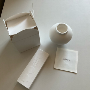 소백 달항아리 명상 오브제 인센스홀더 식물성향초 디퓨저