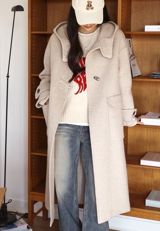 ((새제품)) 자타라 핸드메이드 코트--4