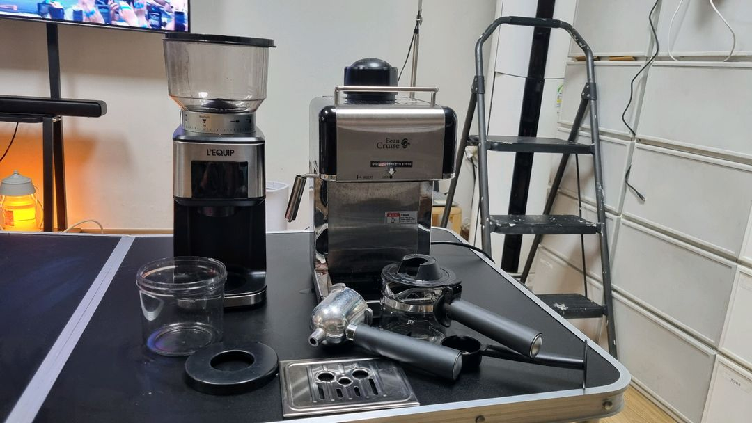 리큅 전동그라인더 + 빈크루즈 커피머신--0