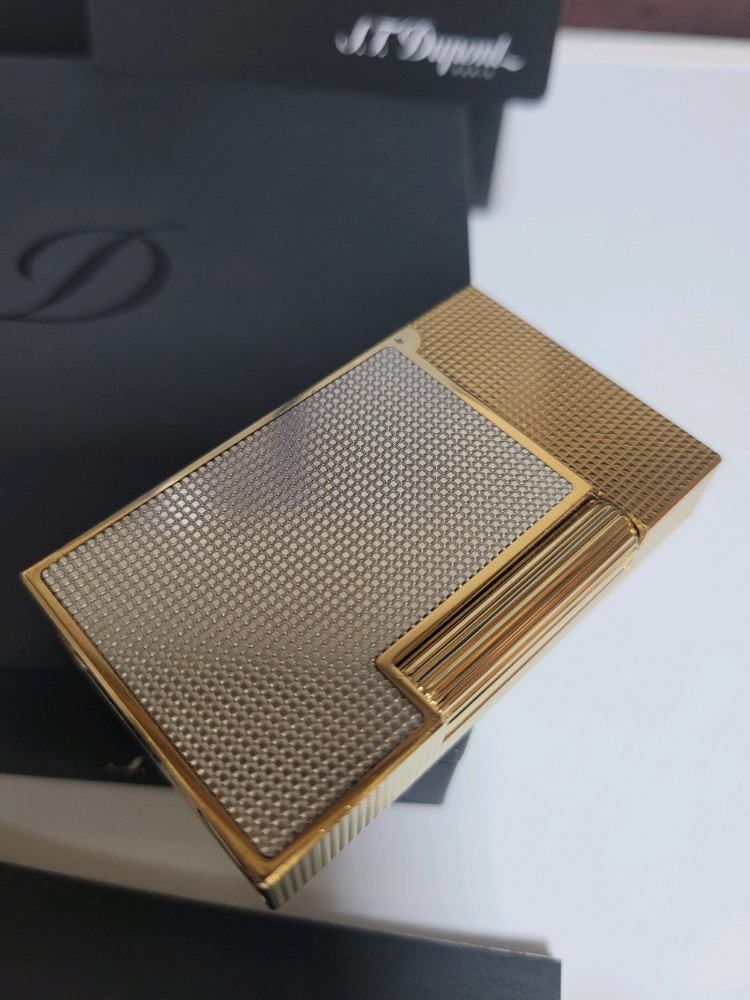 [백화점판,풀세트] 듀퐁라이터 뉴 라인2 신형 ca16605 듀오스퀘어 쌍불 듀퐁 라이타--2