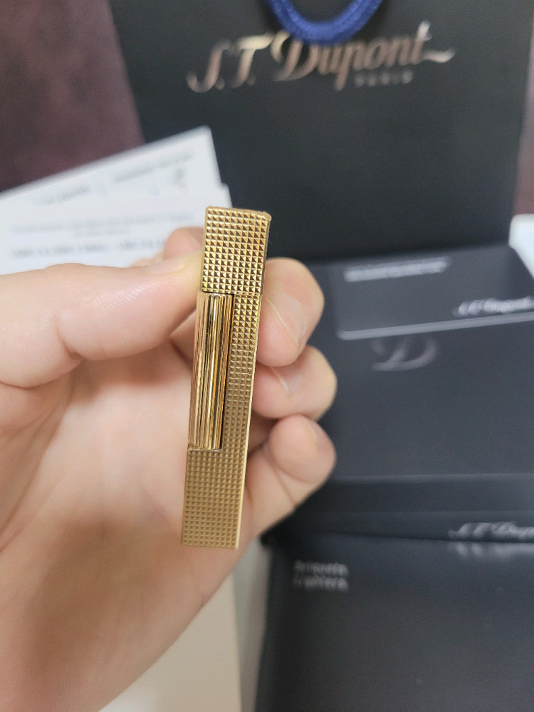 [백화점판,풀세트] 듀퐁라이터 뉴 라인2 신형 ca16605 듀오스퀘어 쌍불 듀퐁 라이타--3