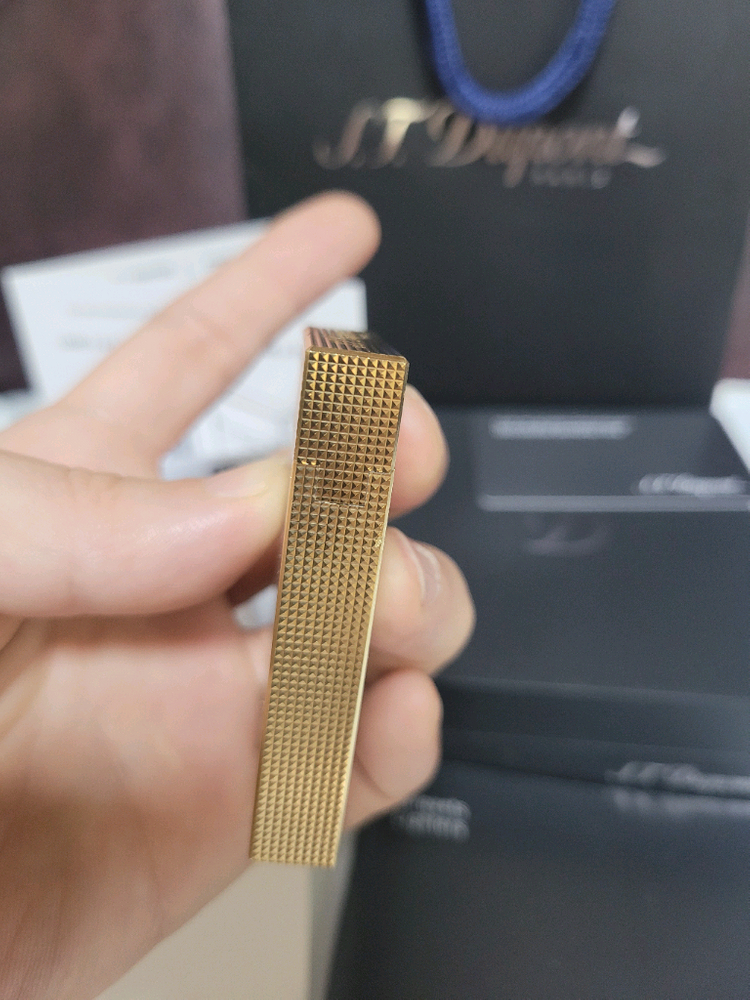 [백화점판,풀세트] 듀퐁라이터 뉴 라인2 신형 ca16605 듀오스퀘어 쌍불 듀퐁 라이타--4