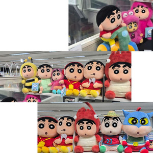 짱구 중형인형11개 일괄 판매해여[중형인형][상태좋음][모두택있습니다] [정품] 이미지