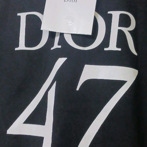 디 올 47 번 로고 반팔티. 프라다