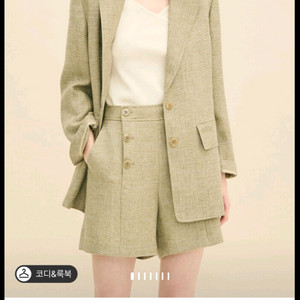 22타임 린넨 싱글 자켓55(화이트)