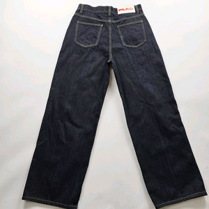 플랙진 청바지 와이드 진청 데님 사이즈32 R4729