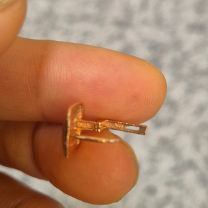 14k 로즈골드 사각 귀걸이