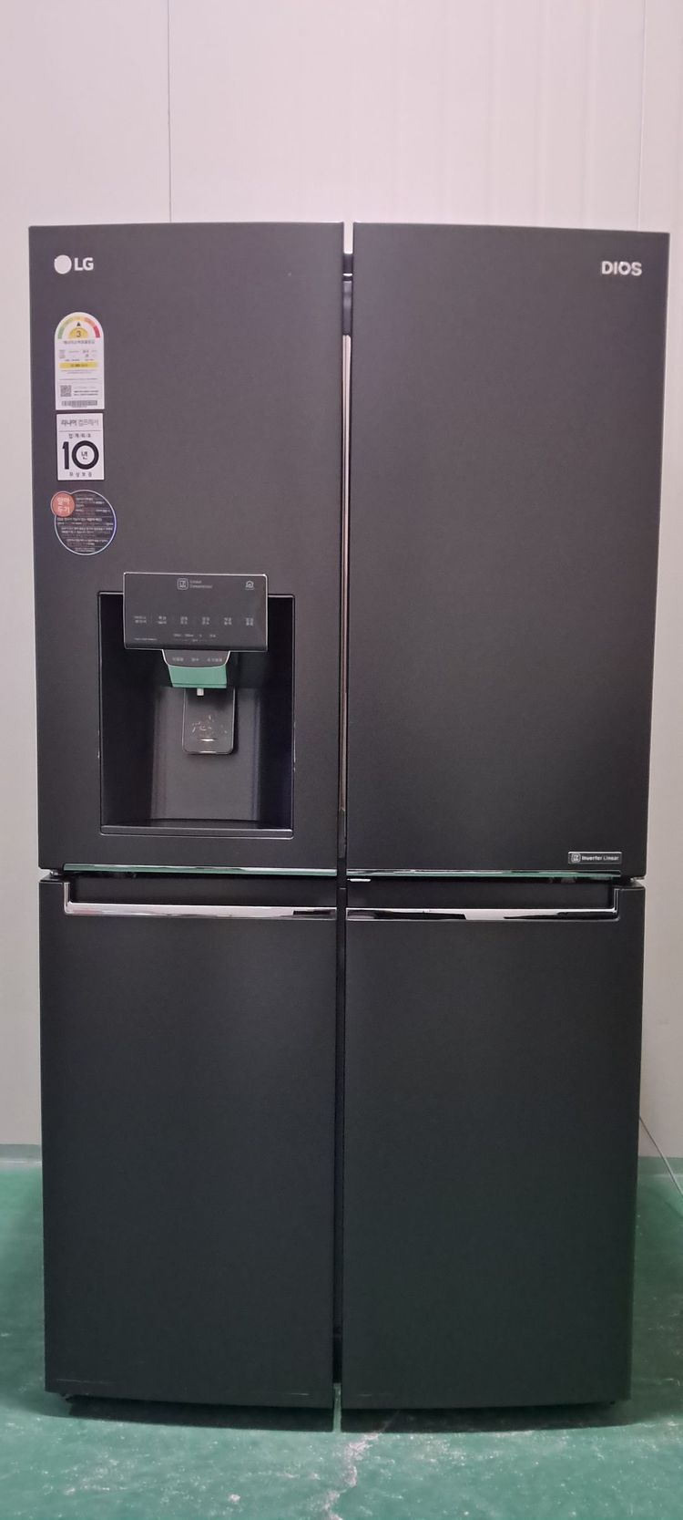 1617 엘지디오스 824L 4도어 정수기양문형냉장고(메탈)--0