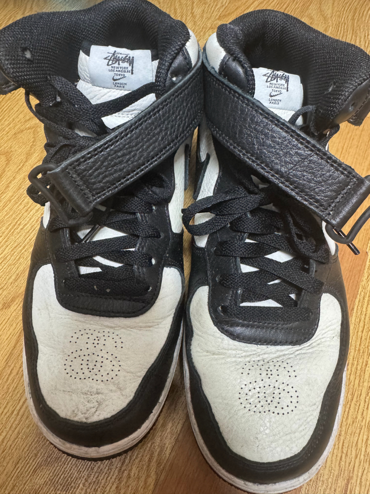 [265]스투시x나이키 미드블랙--2