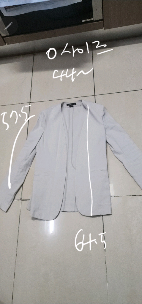 띠어리 린넨자켓 44/ 프라다 자켓 44--9