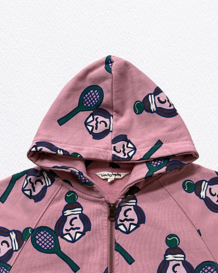 리미떼두두 핑크 테니스 후드집업 M(100) 이미지