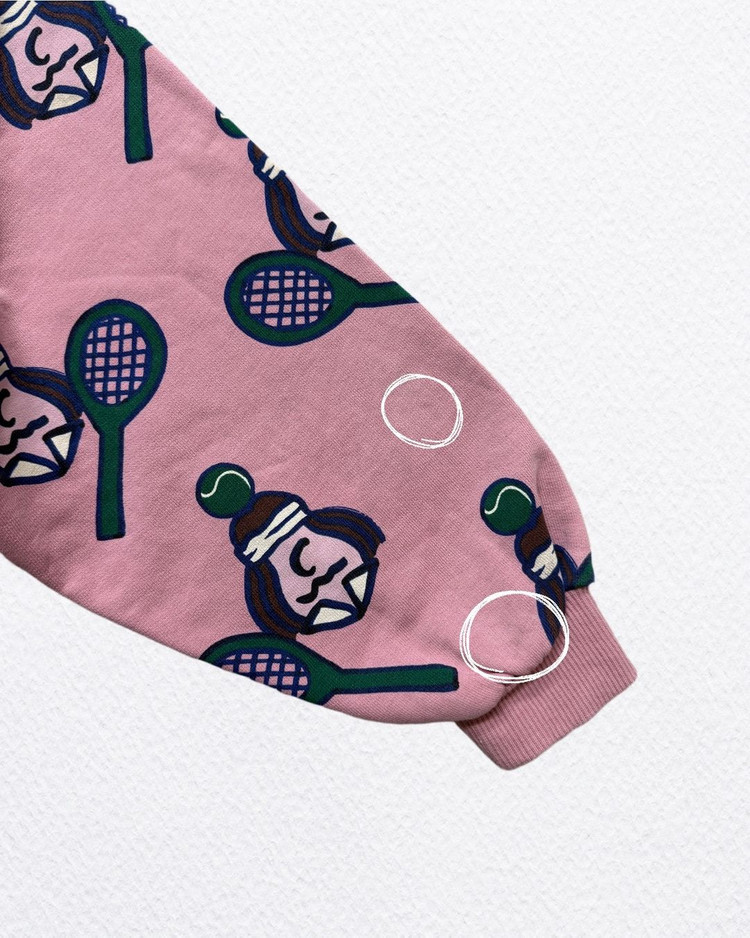 리미떼두두 핑크 테니스 후드집업 M(100) 이미지