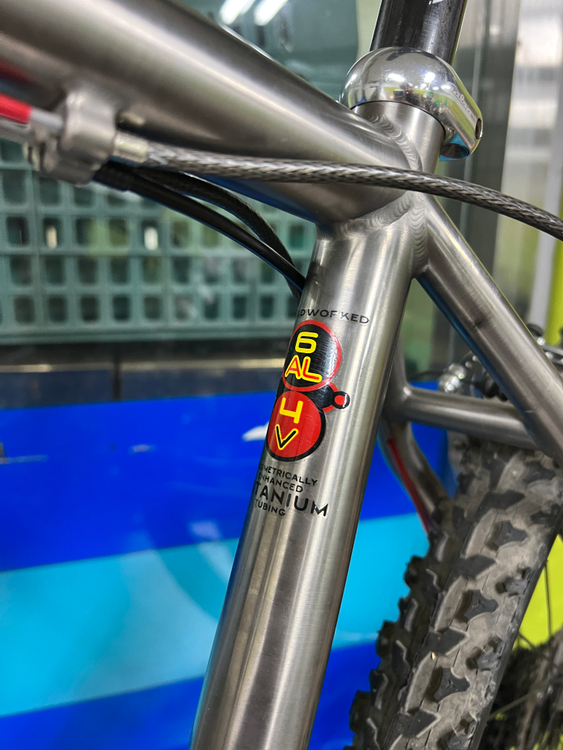 litespeed tanasi 타나시 빈티지 17인치 티타늄 MTB 자전거--1