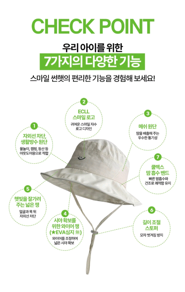 스마일 썬햇(네이비/스카이블루) 이미지