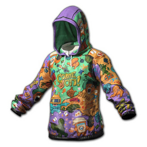 스팀배그스킨 컴온후드티 이미지