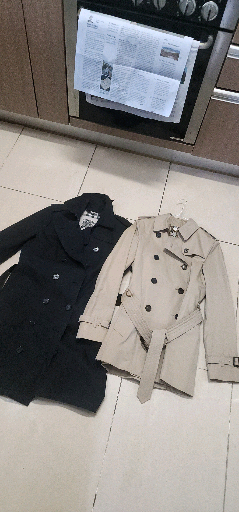 버버리 샌드링엄 미드 트렌치코트66/ 켄싱턴 숏코트 55--3