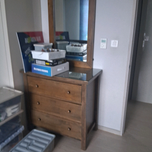 인아트 유리 거울포함 화장대