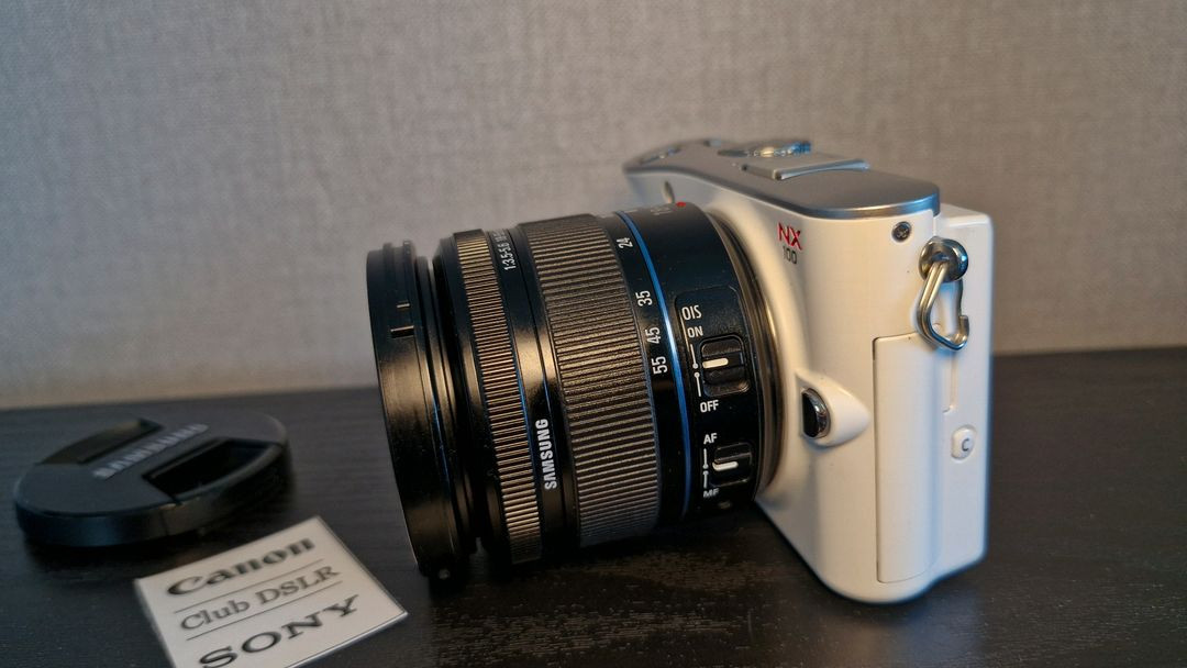 삼성 nx100 미러리스 카메라 + nx 18-55mm 렌즈 세트(A급) 이미지