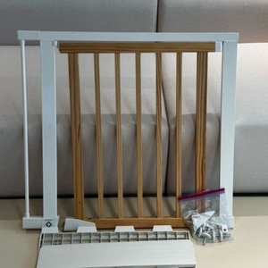 루보(LUVO) 아기 안전문 대형 + 연장패널(7cm) + 로봇청소기 스텝 세트 이미지