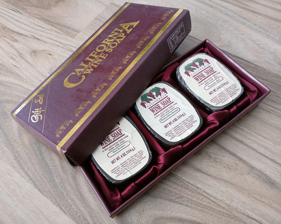 캘리포니아 와인 비누 3개 세트--1