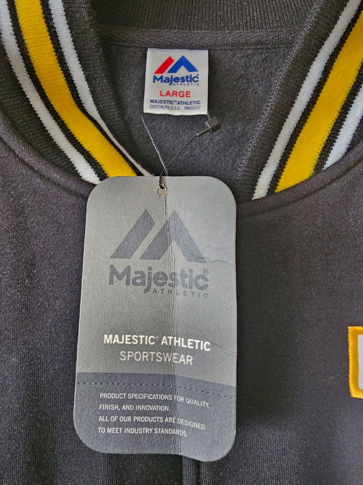 마제스틱 후쿠오카 소프트뱅크 호크스 바시티 자켓 새상품 L 이미지