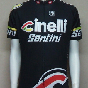[완전새제품상태] / SANTINI 자전거 라이딩 초경량 풀집업 반팔 저지 기능성 사이클 복 이미지