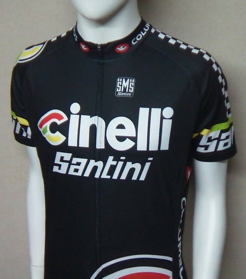 [완전새제품상태] / SANTINI 자전거 라이딩 초경량 풀집업 반팔 저지 기능성 사이클 복 이미지