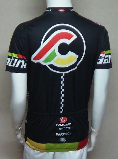 [완전새제품상태] / SANTINI 자전거 라이딩 초경량 풀집업 반팔 저지 기능성 사이클 복 이미지