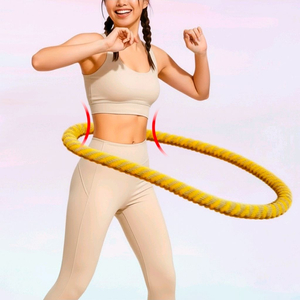 나오픽 실내 무소음 뱃살 훌라후프, 옐로우, 1.5kg 이미지