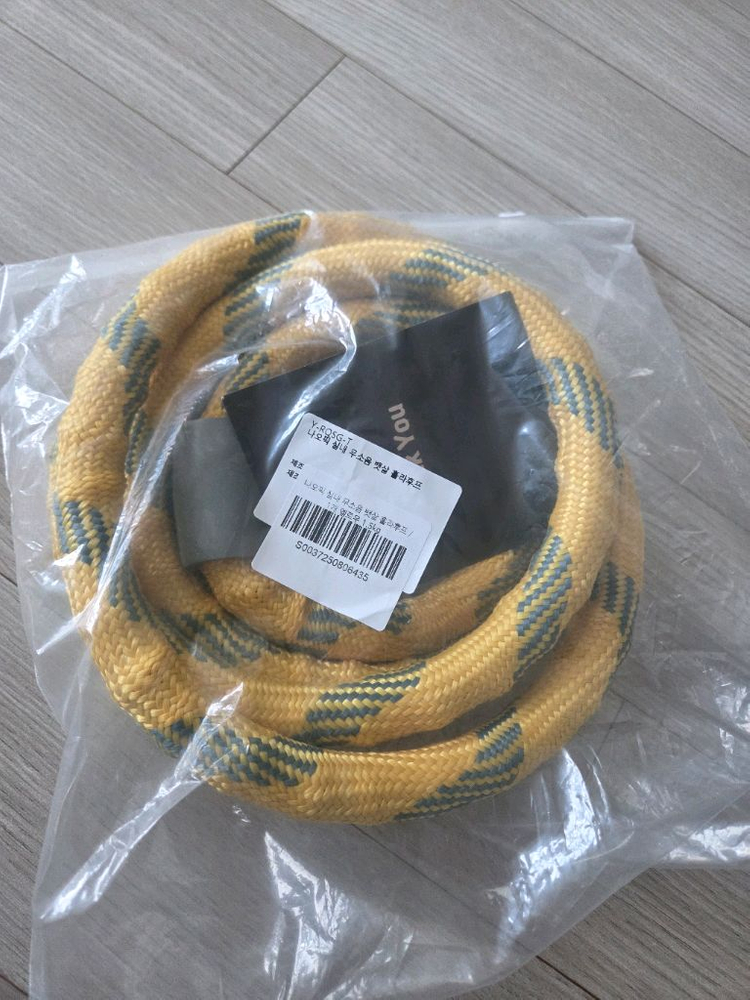 나오픽 실내 무소음 뱃살 훌라후프, 옐로우, 1.5kg 이미지