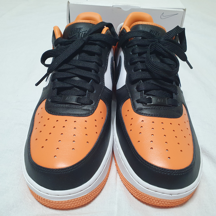 275 나이키 에어포스 1 쉐터드 백보드 컬러 오렌지 블랙 화이트--2