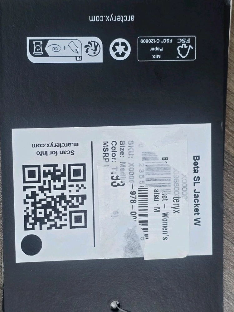 아크테릭스 베타sl 재킷 여성M사이즈 이미지