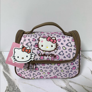 산리오 헬로키티 핑크 호피 레오파드 파우치 가방 새상품 이미지