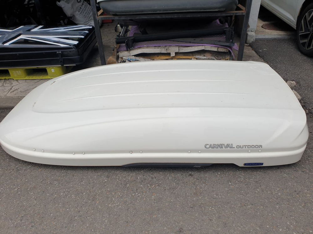 올뉴카니발 코토일체형루프박스 화이트 중고 3대분 이미지