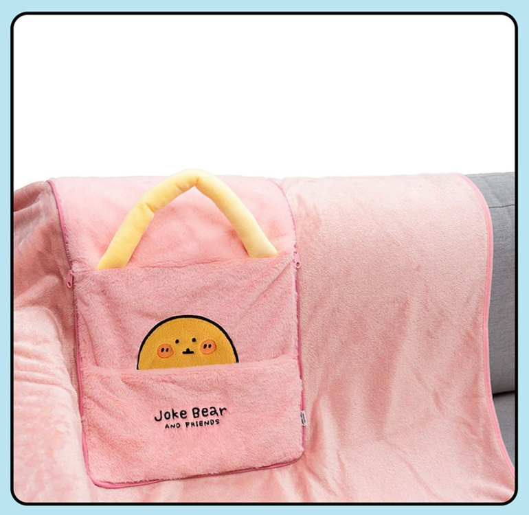 나가노 농담곰 쿠션 담요 미개봉 이미지