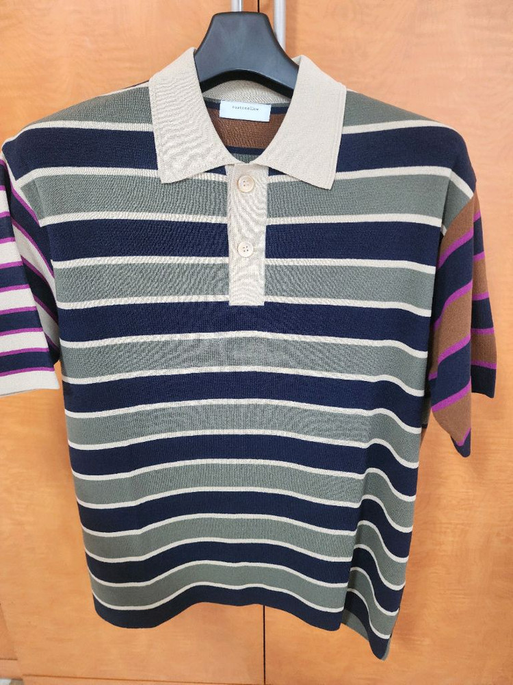 커스텀멜로우 반팔 니트 팝니다.--0