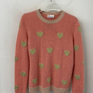 RED 발렌티노 하트 캐시미어 니트 S
