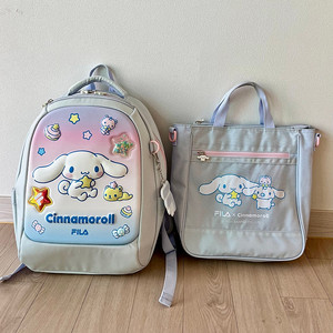 휠라 시나모롤 책가방, 신발주머니 이미지