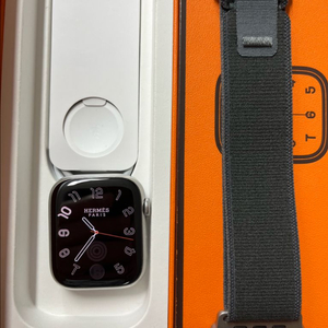 애플워치7에르메스 45mm 실버 S급 휴율96프로 이미지