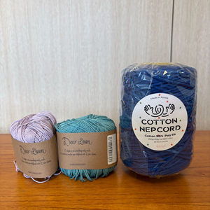 코튼네프코드, 디어린넨 뜨개실 3종 일괄