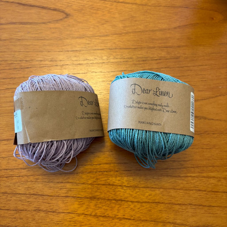 코튼네프코드, 디어린넨 뜨개실 3종 일괄--3