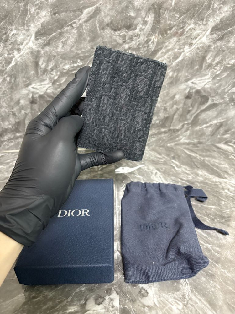 디올 오블리크 자카드 오거나이저 카드지갑 이미지
