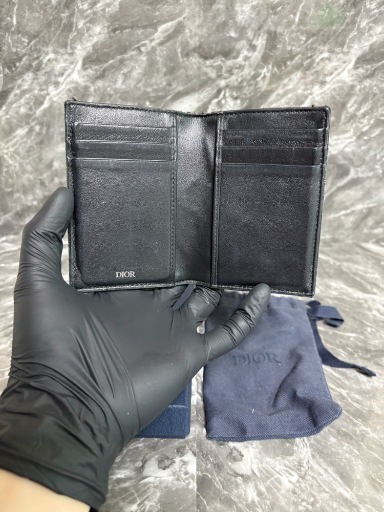 디올 오블리크 자카드 오거나이저 카드지갑 이미지