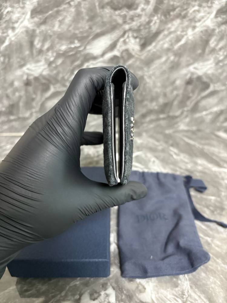 디올 오블리크 자카드 오거나이저 카드지갑 이미지