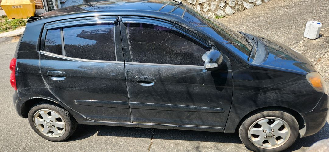 뉴모닝 수동 2008년 12만4천 연비좋음 경차 개인 천장가죽시공 언더코딩 이미지