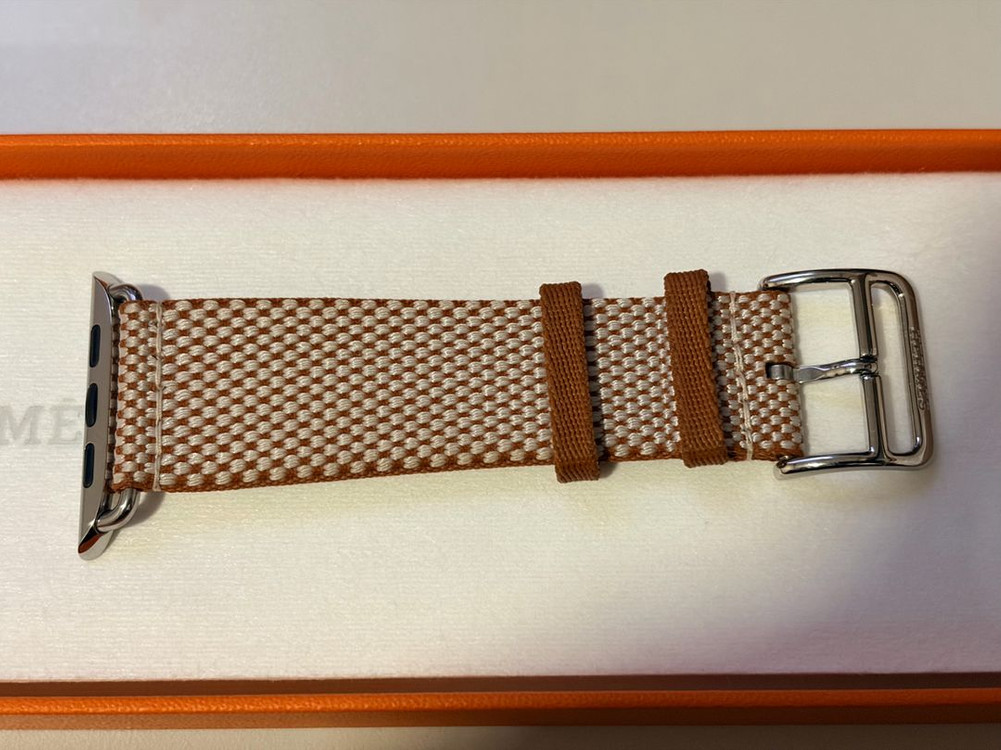 에르메스 Toile H 싱글투어 골드/에크류 44/45/46mm 애플워치 스트랩 이미지