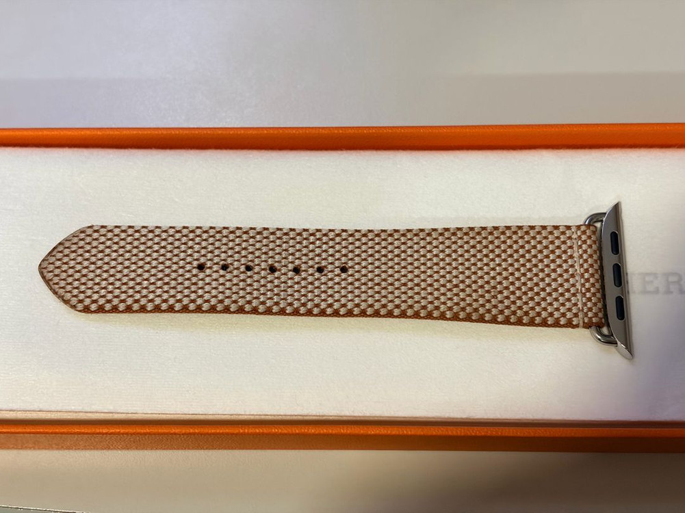 에르메스 Toile H 싱글투어 골드/에크류 44/45/46mm 애플워치 스트랩 이미지